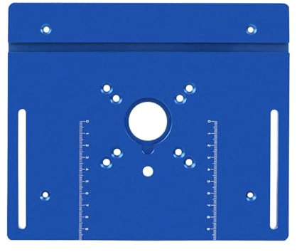 Aluminium Router Tisch Einfügeplatte Bänke Drehplatte für Holzbearbeitung mit Gehrungslehre Gleithalter