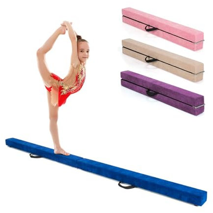 FANTASK Unisex – Erwachsene Schwebebalken 1, Blau, 210 cm x 10 cm x 6,5 cm