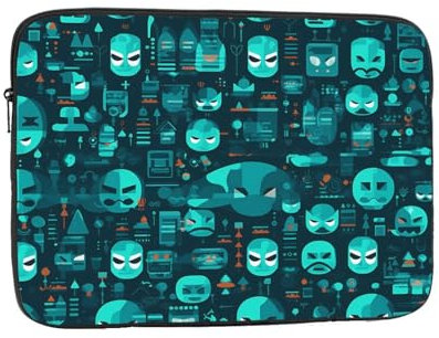 WHJSHOP Hacker Era Laptophülle mit Bild, stoßfest, tragbar, für Damen und Herren, Geschäftsreisen, Schule und Büro, den täglichen Gebrauch