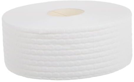 Veemoon No Lint Nail Polish Remover Pads White Cotton Rounds for Gel Nails Quick Absorption for Manicure Dust Cleaning and Degreasing Salon Supplies