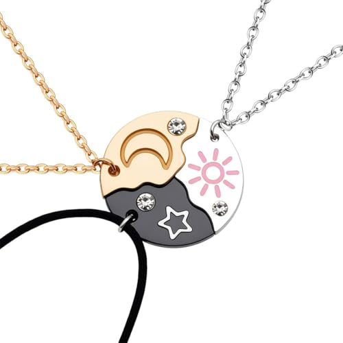 3 colliers d’amitié BFF, cadeau pour amis, collier, cadeau meilleure amie