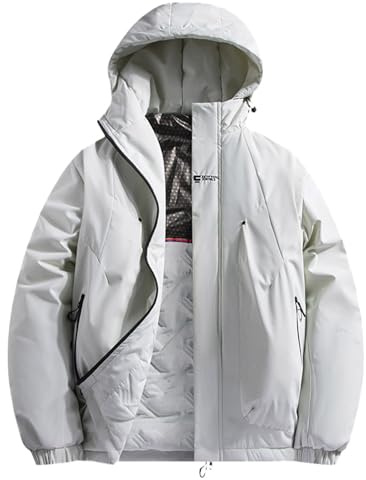 Bastwahl Doudoune Chauffante Homme Femmes USB Hiver Manches Longues et Plusieurs Zones Doudoune Manteau Coupe-Vent Chargement Imperméable D'extérieur Pas Cher Blouson pour Ski Pêche Randonnée