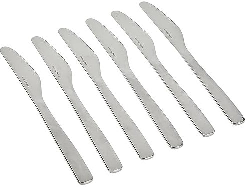 Alessi AJM22/6M Dessertmesser 6 St., Silber