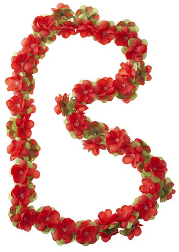 Basil Blumengirlande Flower Garland Girlande, Red, One Size