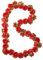 Basil Blumengirlande Flower Garland Girlande, Red, One Size