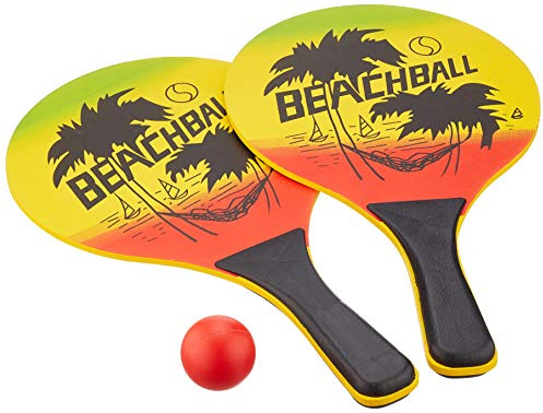 Solex Beach Ball-Set mit 2 Schlägern & Ball, bunt, 40 x 23 x 4 cm, 43335