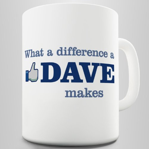 WeDoMugs® What A Difference A Dave Makes Mug