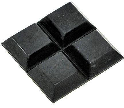Rocket Radio Rubber Feet Adhesive for Chopping Board (4 pack) 20x20x8mm