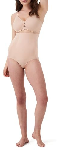 SPANX SPANXsculpt OnCore High-Waisted Brief - Powerful Sculpting Body Shaper - Level 4 Sculpting - Comfy Shapewear - Soft Nude - Large