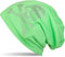 styleBREAKER Klassische Beanie Mütze mit Totenkopf Strass Applikation, Unisex 04024034, Farbe:Neongrün, Materialart:leicht