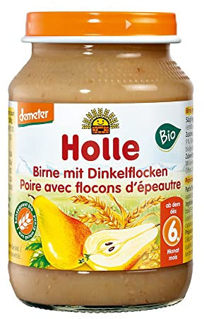 Holle Bio Birne mit Dinkelflocken (6 x 190 gr)