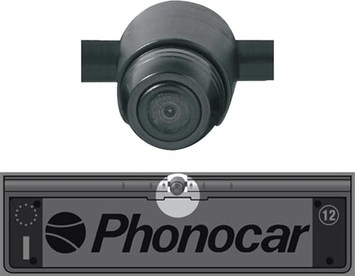 Phonocar, Vm270, Porta Targa Con Retrocamera Integrata