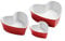 Premier Housewares Set 3 pezzi Cocotte Rosso