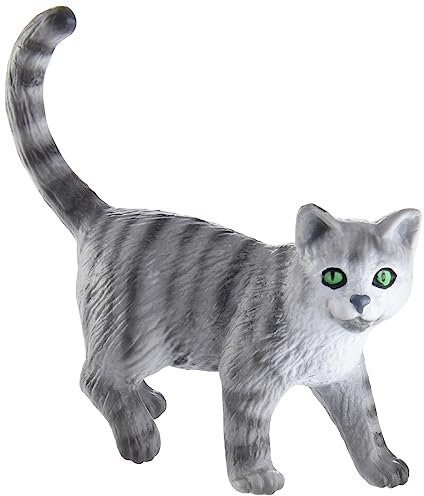 Bullyland 66363 - Spielfigur Kartäuserkatze Minka, ca. 7,1 cm große Tierfigur, detailgetreu, PVC-frei, ideal als kleines Geschenk für Kinder ab 3 Jahren
