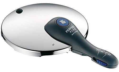 WMF Perfect Plus Ersatzdeckel für Schnellkochtopf, Dampfkochtopf 3l, 4,5l, 6,5l 8,5l, Cromargan Edelstahl poliert, Kunststoffgriff, 2 Kochstufen
