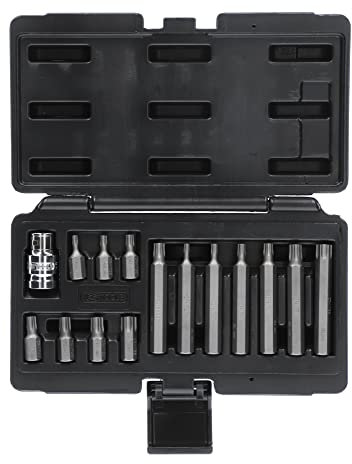 KS TOOLS 911.5020 Coffret de 15 Embout de vissages TORX 1/2'', T20 à T55