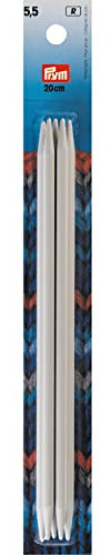 Prym 218643 Strumpfstricknadeln KST 20 cm 5,50 mm grau Strumpfstricknadel, Kunststoff, 5,5 mm