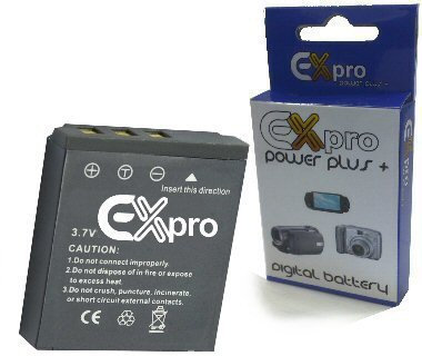 Ex-Pro High Power Plus+ Replacement Lithium Li-on Digital Camera Battery for Sanyo VPC-E1000, VPC-W800
