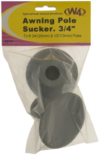 W4 Awning Pole Suckers - Grey, 3/4 Inch