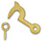 Electro Brass Side Hook - Right - 19mm (Pack of 4)