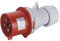 Evila - Clavija cetac 3 polos+tierra 16a 380-415v ip44 rojo