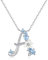 VIKI LYNN Damen Initiale Halskette Buchstabe A Alphabet Anhänger Schmuck 925 Sterling Silber und Zirkonia Anfangsbuchstaben Personalisierte Geschenke für Mädchen Frauen
