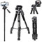 ZOMEI Q222 - Treppiede monopiede con testa girevole a 3 vie e borsa per il trasporto per fotocamera Sony Nikon Canon adatto per Sony Nikon Canon adatto per video live photo