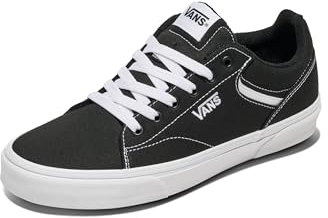 Vans Seldan, Sneaker, Hombre, (Canvas) Black/White, 38.5 EU