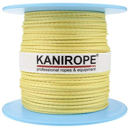 Kanirope® Aramidseil ARABRAID 2mm 100m Gelb 16-fach geflochten