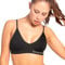 Reebok Justine Women's Crop Top | Bras for Women Made with Stretch Cotton | Cropped Low-Impact Sports Bras Women with Removable Pad in 3 Colours, Black, M