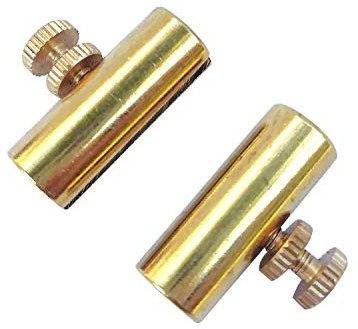 Cello-Dämpfer aus Messing, verstellbar, 2 Stück gold