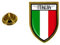 Akachafactory Anstecknadel, Anstecker, Anstecker für Stadt, Flagge, Wappen, Italien, Italien