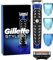 Gillette Regolabarba Uomo, Rifinitore Barba e Corpo, ideale per la Depilazione Uomo, 1 Lametta Barba con 4 Lame Inclusa, con 3 Regolatori di Lunghezza Ideali per Rifiniture di Precisione