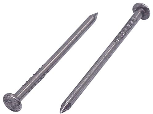 Confezione da 400 chiodi per edilizia in acciaio da 1,4 x 40 mm, testa rotonda piatta, multiuso, comuni, filo luminoso, lavorazione del legno (400, 1,4 x 40 mm)