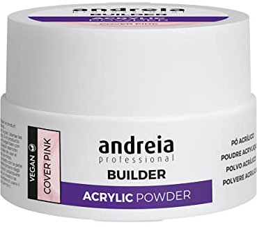 Andreia Professional Acrylic Builder Powder for Nail Extensions - Self Levelling, Durable, Long Lasting - Salon Quality - Cover Pink 20g