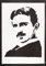 moreno-mata Echtes Handgemachtes Graffiti Nikola Tesla Aesthetic Poster & Kunstdrucke Bilder Plakat Handmade Deko Wandbilder Wohnzimmer Wanddeko Geschenke für Männer und Frauen