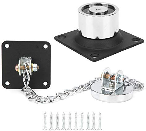 Ventouse de Porte, Support de Porte électromagnétique 12 V/24 V 132,3 LB Butée à 4 Fils à Forte Aspiration pour Portes Coupe-feu