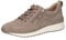 CAPRICE Damen Sneaker flach aus Leder mit Reißverschluss, Braun (Mud Suede), 36 EU