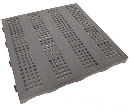 Giordanoshop Set 10 Piastrelle in Plastica da Esterno 40 x 40 cm Forata