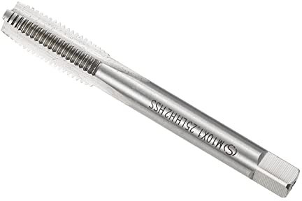 CoCud Filetage Fraisage Tarauds, Métrique M10 x 1,25 Filetage H2, Haute Vitesse Acier Machine 3 Droites Cannelures Gauche Main Vis Filetage pour Taraudage Perceuse Machine 1 pièce