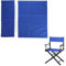 Directors Chair Canvas, Casual Directors Stuhl Cover Kit, Ersatzbezug für Regiestuhl, 52x42cm+52,5x19,5 cm, Chair Canvas Replacement, Nicht verblassend, für den herkömmlichen Regiestuhl(Azul)