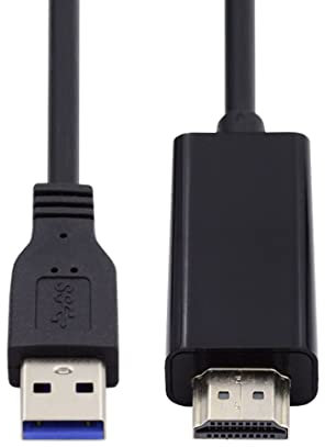 Chenyang - Cable USB a HDMI (entrada USB 3.0 a HDMI, convertidor adaptador de 1,8 m, 1080p, para proyector de vídeo monitor