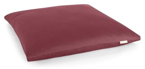 Lotuscrafts Meditationsmatte Zabuton Deluxe - Extra Dick - Meditationskissen Unterlage für entspannte Meditation - Waschbarer Bezug aus 100% Baumwolle - GOTS Zertifiziert