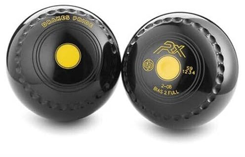 Drakes Pride RX Black 2-2 Crown Green Bowls**