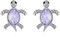 Schildkröten Ohrringe für Damen S925 Sterling Silber Schildkröten Opal Ohrstecker Schmuck Geschenke für Mädchen