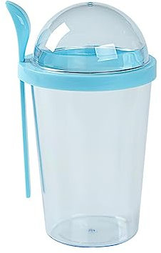 WNDUOKXH Tasse à Salade Tasse à Boire Bouteille de Yaourt Multicolore Fabrication Fine Petit déjeuner Polyvalent Doux Cadeau commodité Plus Chaud, Bleu