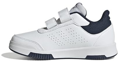 adidas Tensaur Hook And Loop Shoes, Sneaker Unisex - Bambini e ragazzi, White Green Collegiate Navy, 30 1/2 EU