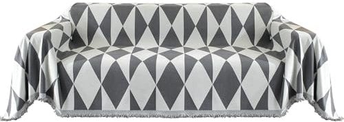 Ystyle Couch Überwurf, Sofa Überzug 1/2/3/4 Sitzer, Sofa Überwurfdecke, Couchüberwürfe Sofabezug Sofaüberwurf Couchdecke Sofaüberwürfe Sofa Bezug Überwurf Sofa Decke, 180x280 cm, Dunkelgrau