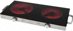 Clatronic Bomann PC-DKP 1211 - Schwarz - Edelstahl - Arbeitsfläche - 64 cm - Zonen-Induktionskochfeld - Glaskeramik - 2 Zone(n)