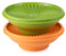 Tupperware Sonnenschüssel 400 ml orange + 400 ml grün Salatschüssel Servierschüssel Schale Schälchen(incl Käsemesser Haushaltshelfer)